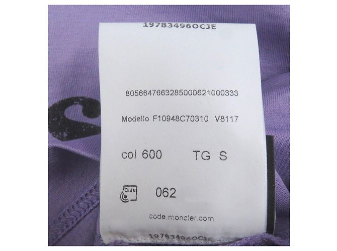 Camiseta de algodón Moncler Genius morada S Púrpura - vista 12