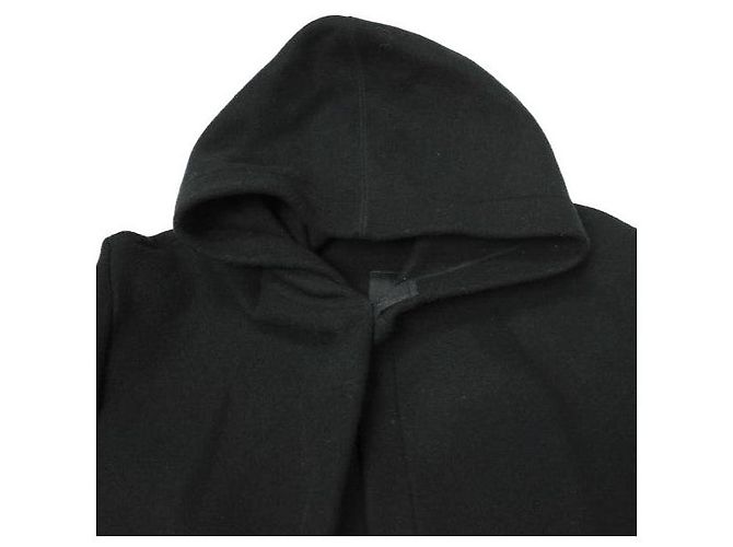 & Other Stories Abrigo de bata con bolsillo de parche Melton doble ATON Air Negro - vista 4