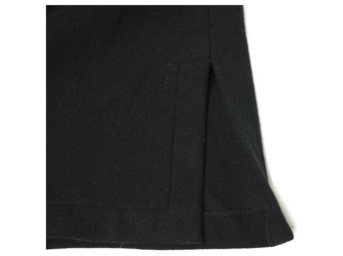 & Other Stories Abrigo de bata con bolsillo de parche Melton doble ATON Air Negro - vista 7