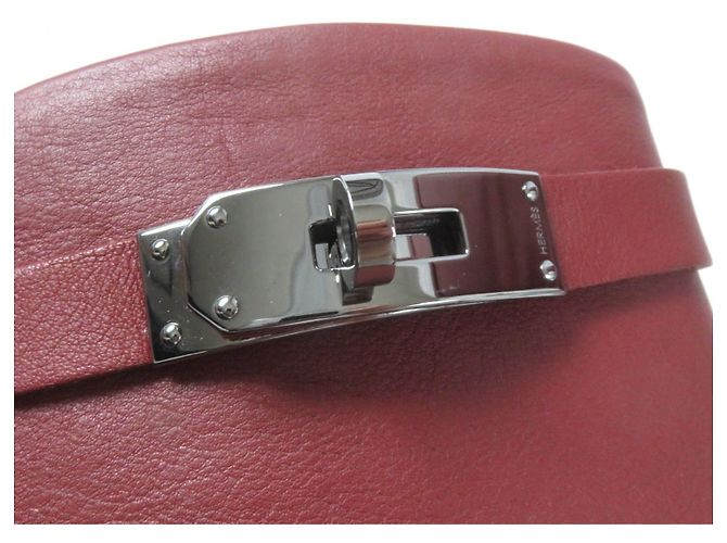 Hermès Hermes Kelly Leder Springstiefel rot 37 Lila - Ansicht 8