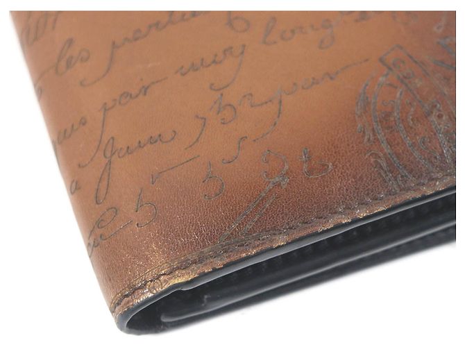 Cartera de cuero Berluti Scrit Calligraphy Castaño - vista 5