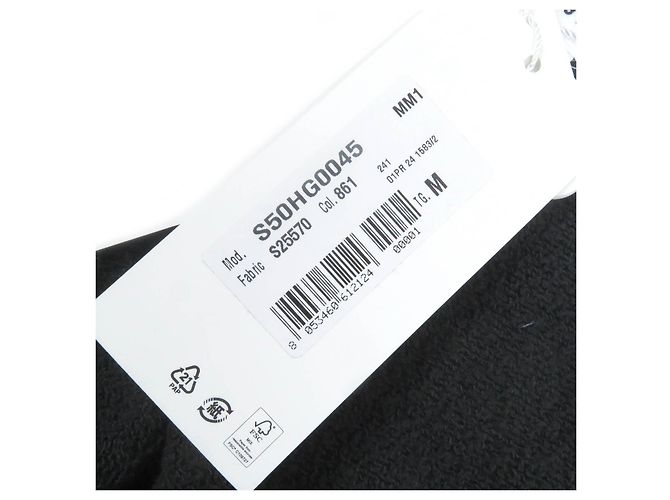 Autre Marque Sudadera de algodón oversized Maison Margiela S50HG0045 Negro - vista 13