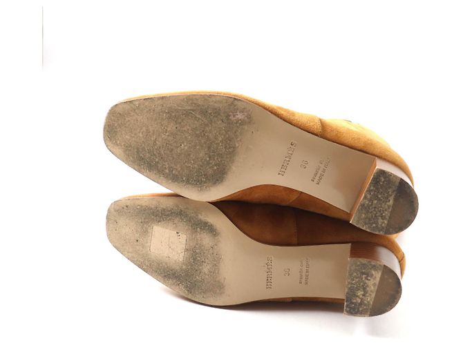 Hermès Stivali in pelle scamosciata al ginocchio Hermes 36 Marrone Marrone chiaro - vista 7