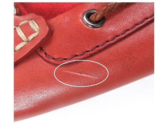 Louis Vuitton Wildleder Slipper 6.5 Rot - Ansicht 10