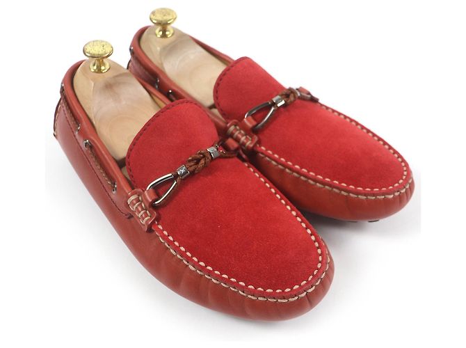 Louis Vuitton Wildleder Slipper 6.5 Rot - Ansicht 2