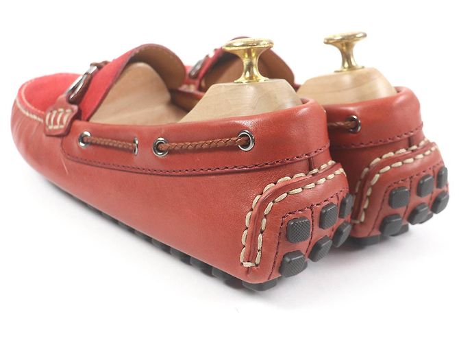 Louis Vuitton Wildleder Slipper 6.5 Rot - Ansicht 5
