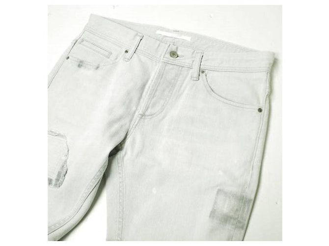 & Other Stories Pantalones de mezclilla de algodón elásticos e JEANS Gris - vista 5