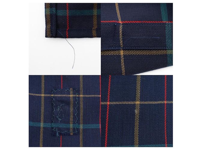 Set camicia e gonna a quadri vintage Burberry Nero - vista 12