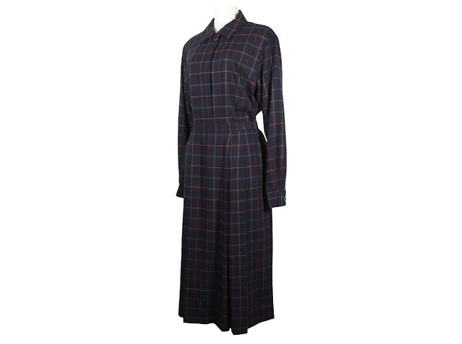 Set camicia e gonna a quadri vintage Burberry Nero - vista 2