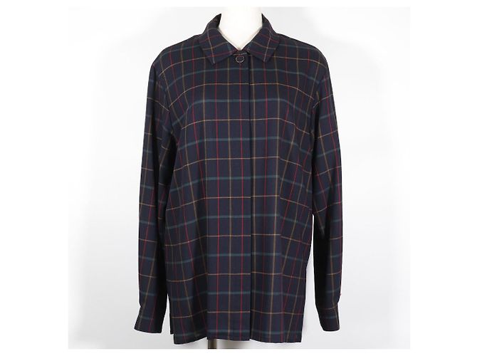 Set camicia e gonna a quadri vintage Burberry Nero - vista 4