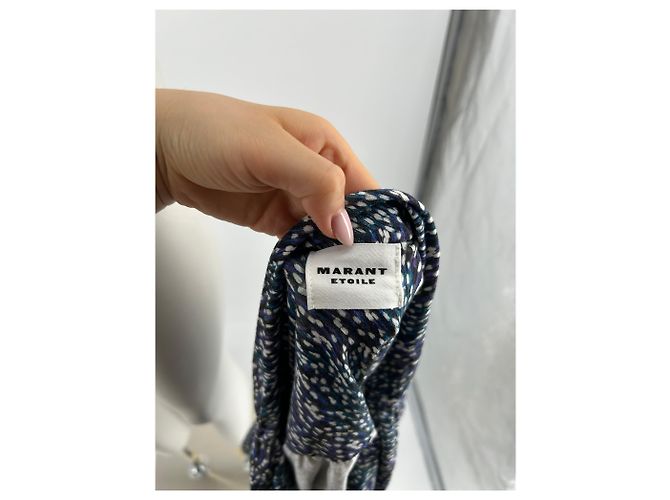 Minifalda Juliany Isabel Marant Etoile azul de viscosa - vue 5
