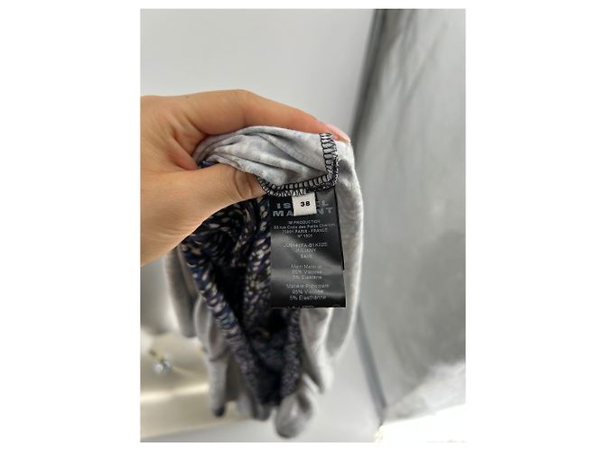 Minifalda Juliany Isabel Marant Etoile azul de viscosa - vue 6