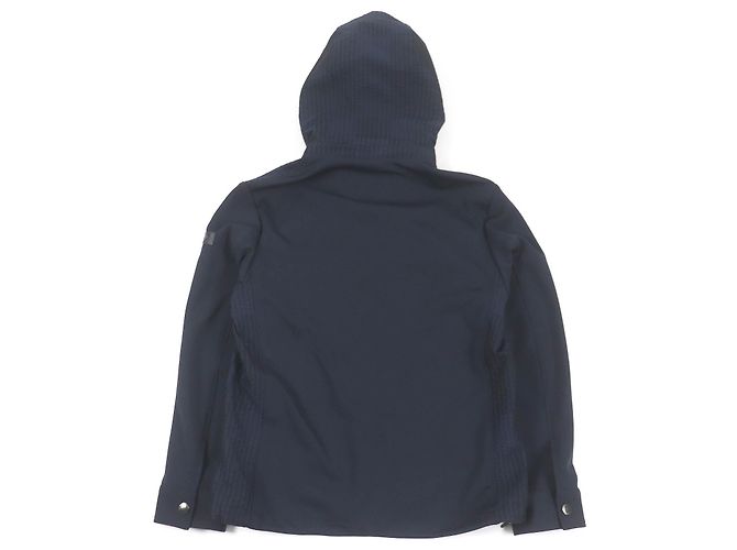 & Other Stories Polyester Check Pattern Blouson Parker Navy M Blue Navy blue - view 4