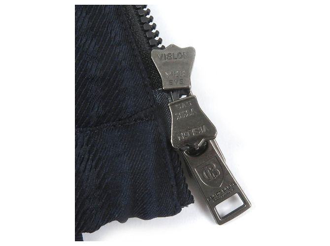 & Other Stories Polyester Check Pattern Blouson Parker Navy M Blue Navy blue - view 5