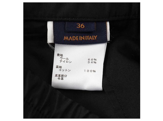 Pantaloni da jogging in lana e nylon Louis Vuitton Nero - vista 4