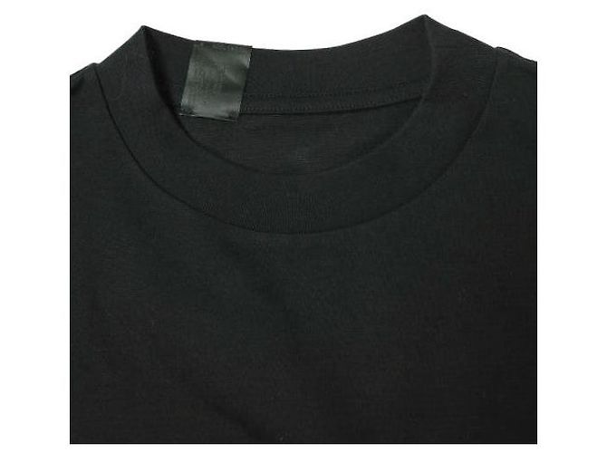 & Other Stories N.HOOLYWOOD COMPILE LINE Garment Dyed Cotton T Shirt Black - view 4