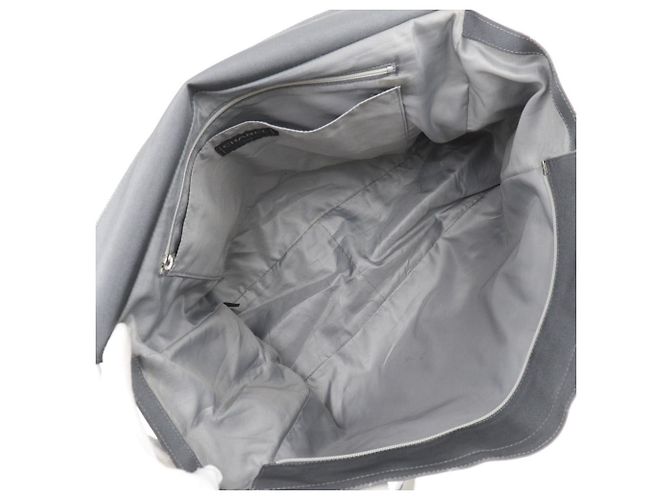 Chanel Nylon Logo Tote Bag Braun Grau - Ansicht 6
