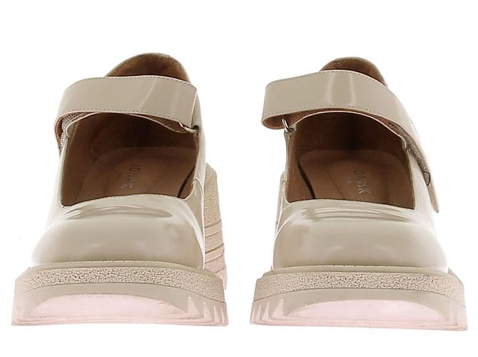 Jonak Babies "Dovy" à semelles crantées en cuir glacé écru Beige - view 4