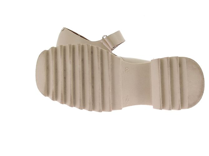 Jonak Babies "Dovy" à semelles crantées en cuir glacé écru Beige - view 7