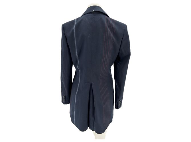 Blazer Sportmax blu navy con righe rosse e bianche - vista 2