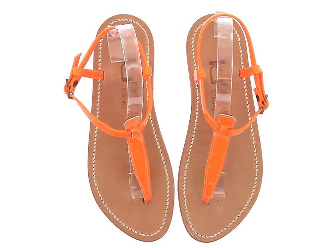K Jacques Infradito arancione fluorescente - vista 6