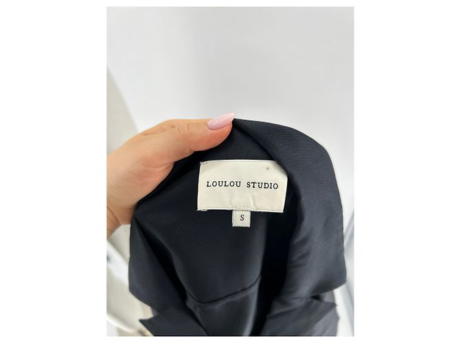 Autre Marque Camicia di seta "Aloma" Nero - vista 5