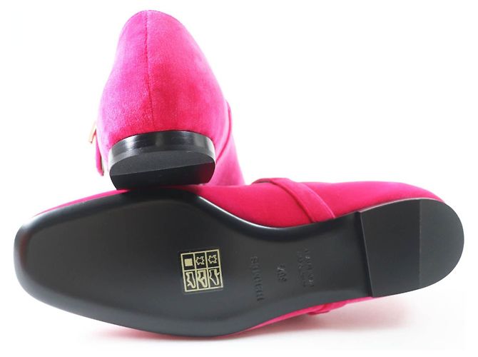 Hermès Scarpe da balletto Velor Hermes 36.5 Donne Rosa Fuschia - vista 5
