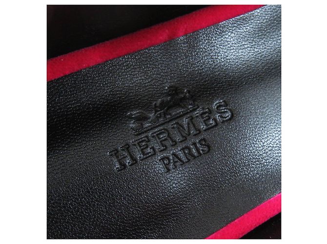 Hermès Scarpe da balletto Velor Hermes 36.5 Donne Rosa Fuschia - vista 8