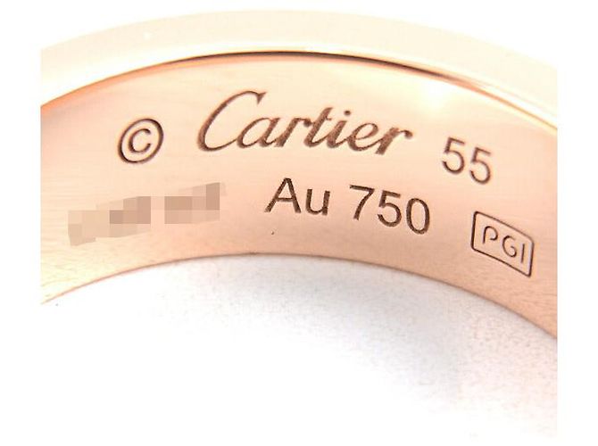 Anello Cartier Love completamente pavé di diamanti 750PG misura 55 D'oro - vista 4