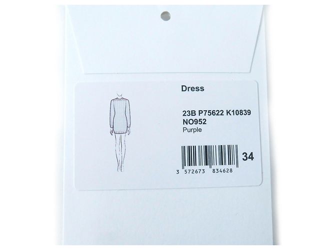 Chanel Strickkleid aus Wolle und Kaschmir lila 34 - Ansicht 11