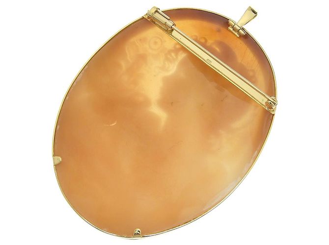 Autre Marque Spilla in cammeo in oro giallo K18 D'oro - vista 3