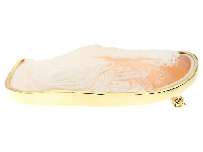Autre Marque Spilla in cammeo in oro giallo K18 D'oro - vista 4