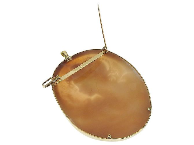 Autre Marque Spilla in cammeo in oro giallo K18 D'oro - vista 5
