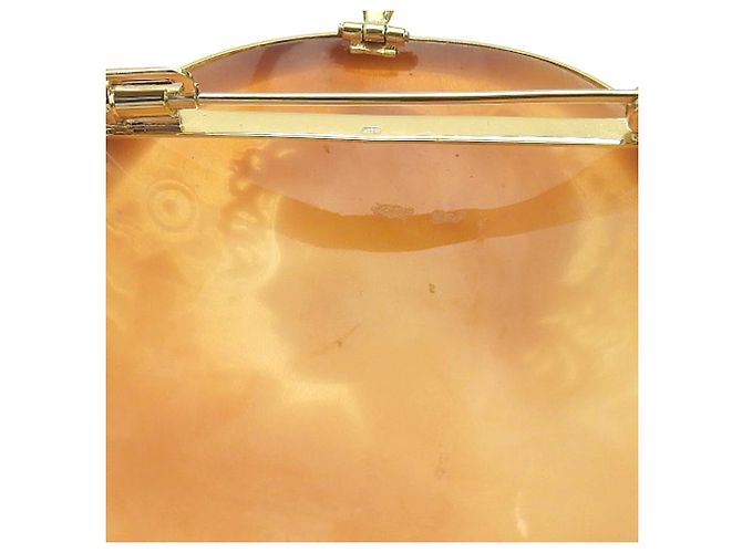 Autre Marque Spilla in cammeo in oro giallo K18 D'oro - vista 6
