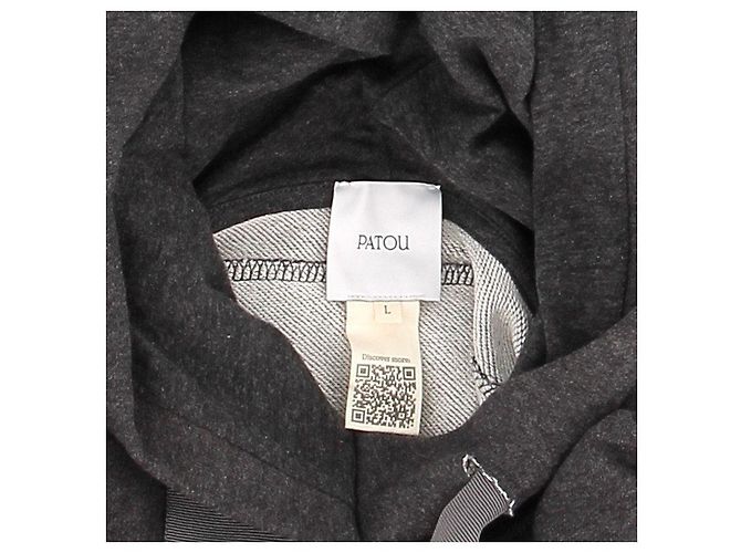 Autre Marque Sudadera gris PATOU con yugo de camisa - vista 5