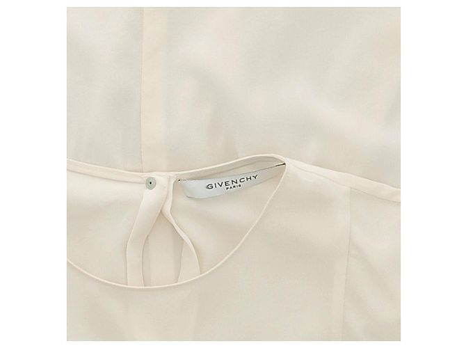 Blusa in seta Givenchy Ecru Cachi - vista 6