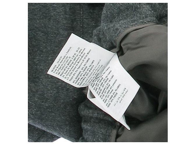 Miu Miu Woll Cargo Hose Grau - Ansicht 6