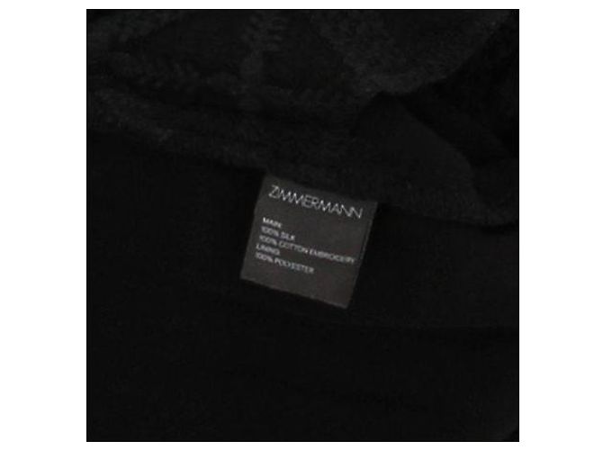 Pantaloncini in seta nera Zimmermann Nero - vista 6