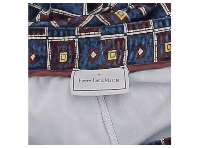 Pierre Louis Mascia Samt-Hose mit Mustern Blau - Ansicht 5