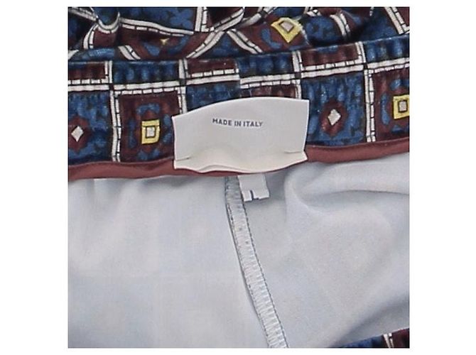 Pierre Louis Mascia Samt-Hose mit Mustern Blau - Ansicht 6