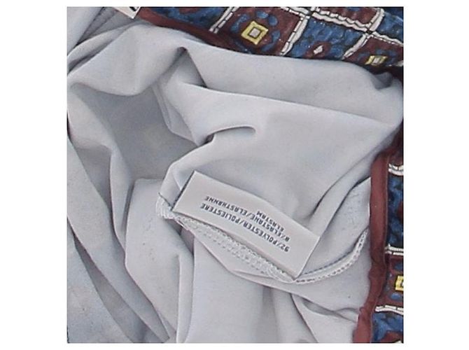 Pierre Louis Mascia Samt-Hose mit Mustern Blau - Ansicht 7
