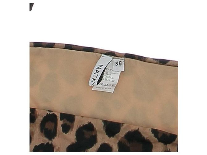 Autre Marque Costume da bagno a due pezzi e pareo con motivo leopardato Marrone - vista 10