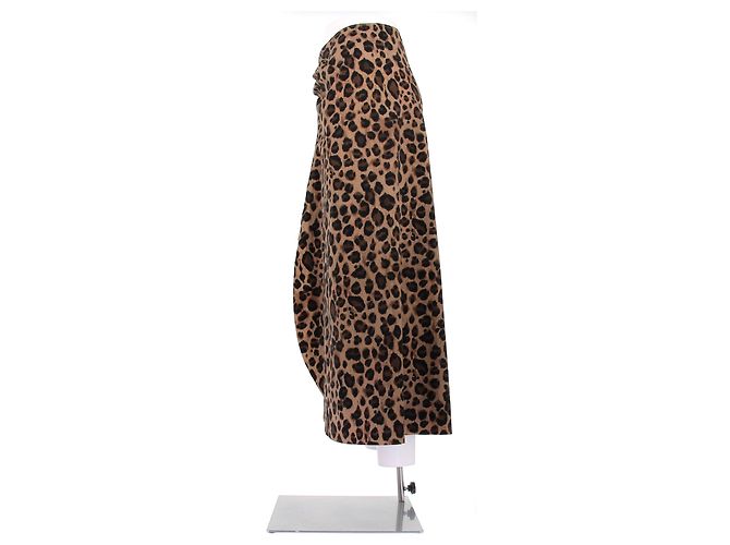 Autre Marque Costume da bagno a due pezzi e pareo con motivo leopardato Marrone - vista 8