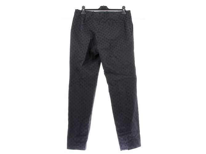 Louis Vuitton Pantalón negro monogramado - vista 2