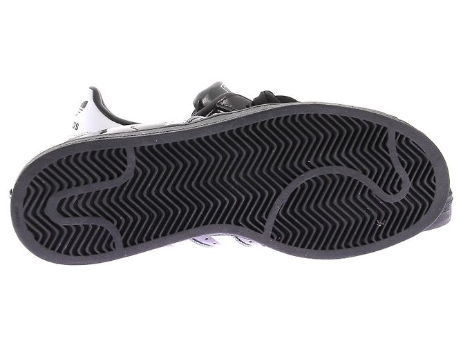 Adidas Baskets "Supertars II" en cuir noir vernis - view 7