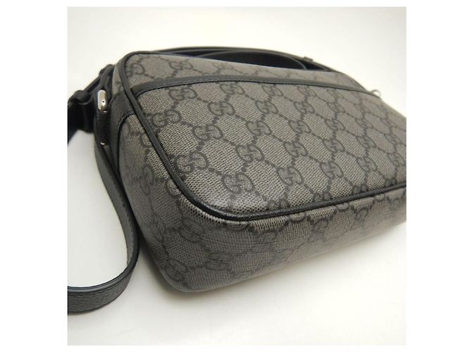 Mini Borsa a Spalla Gucci GG Supreme in Tela Nero - vista 6