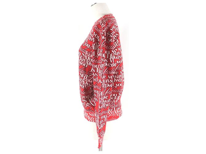 Suéter de punto rojo con estampado Balenciaga XS Roja - vista 3