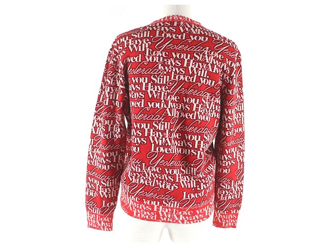 Suéter de punto rojo con estampado Balenciaga XS Roja - vista 4