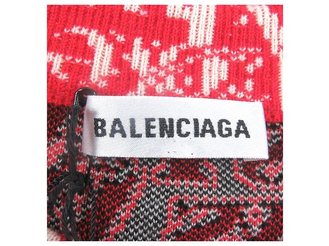 Suéter de punto rojo con estampado Balenciaga XS Roja - vista 5