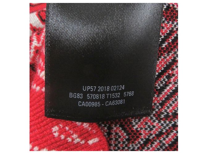 Suéter de punto rojo con estampado Balenciaga XS Roja - vista 7